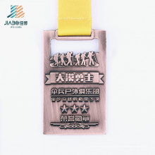 Médaille de haute qualité en alliage de bronze militaire personnalisée randonnée défi